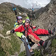 A great flight with Liam - Tandem Paragliding in Zermatt, Switzerland.